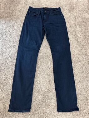 Men's Dark Blue Straight-Leg Jeans